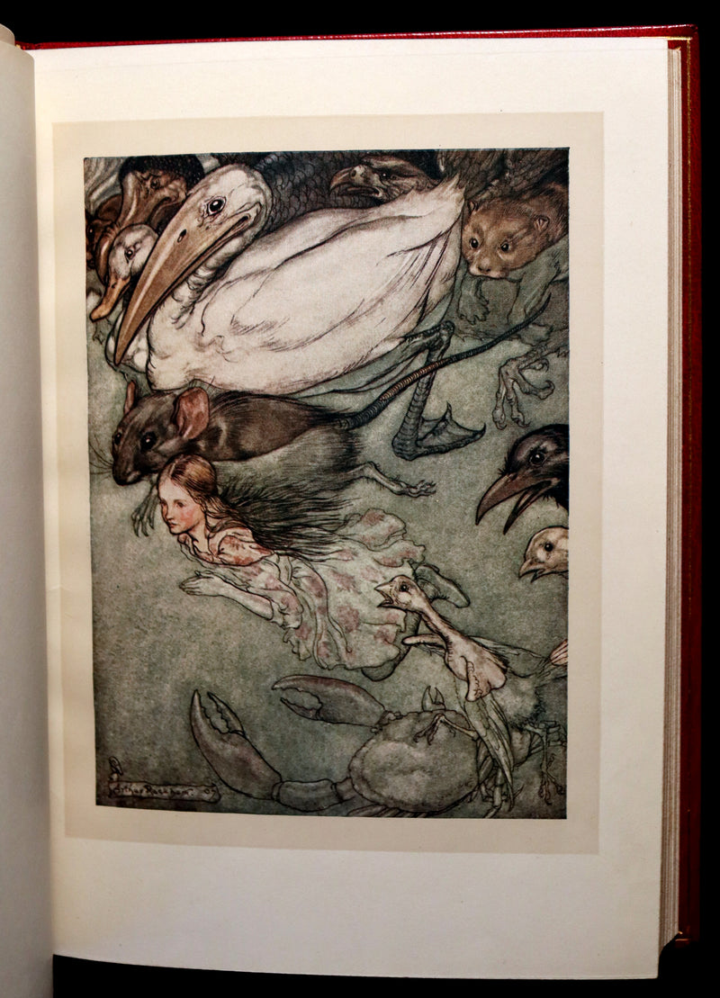 1909 Bayntun-Riviere Binding - Alice's Adventures in Wonderland, illustrated by Arthur Rackham with a poem by Austin Dobson.