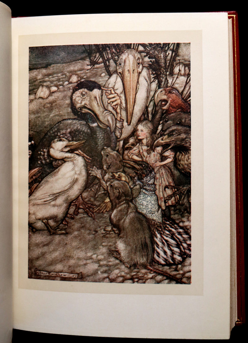 1909 Bayntun-Riviere Binding - Alice's Adventures in Wonderland, illustrated by Arthur Rackham with a poem by Austin Dobson.