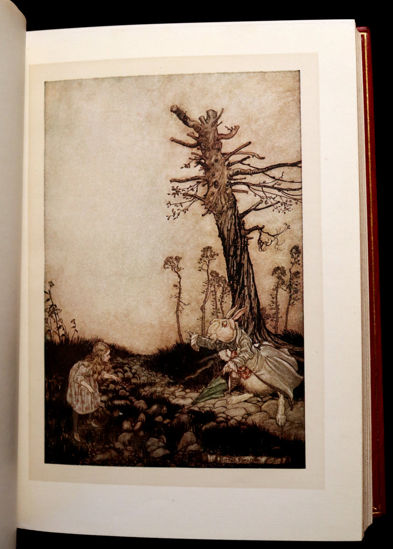 1909 Bayntun-Riviere Binding - Alice's Adventures in Wonderland, illustrated by Arthur Rackham with a poem by Austin Dobson.