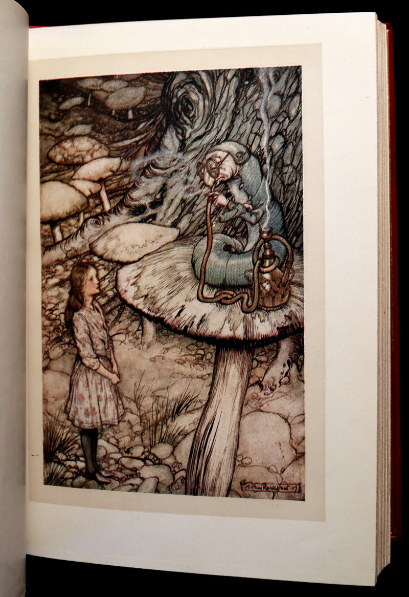 1909 Bayntun-Riviere Binding - Alice's Adventures in Wonderland, illustrated by Arthur Rackham with a poem by Austin Dobson.