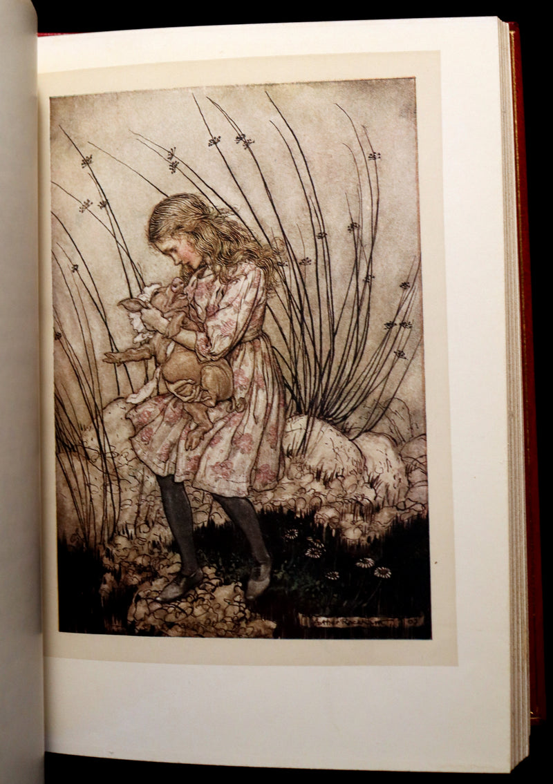 1909 Bayntun-Riviere Binding - Alice's Adventures in Wonderland, illustrated by Arthur Rackham with a poem by Austin Dobson.