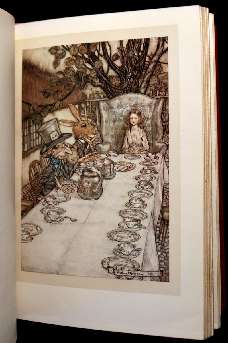1909 Bayntun-Riviere Binding - Alice's Adventures in Wonderland, illustrated by Arthur Rackham with a poem by Austin Dobson.