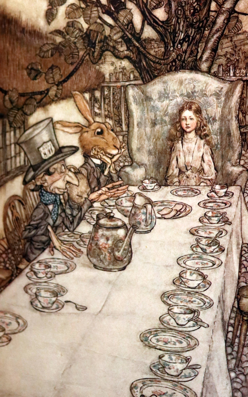 1909 Bayntun-Riviere Binding - Alice's Adventures in Wonderland, illustrated by Arthur Rackham with a poem by Austin Dobson.