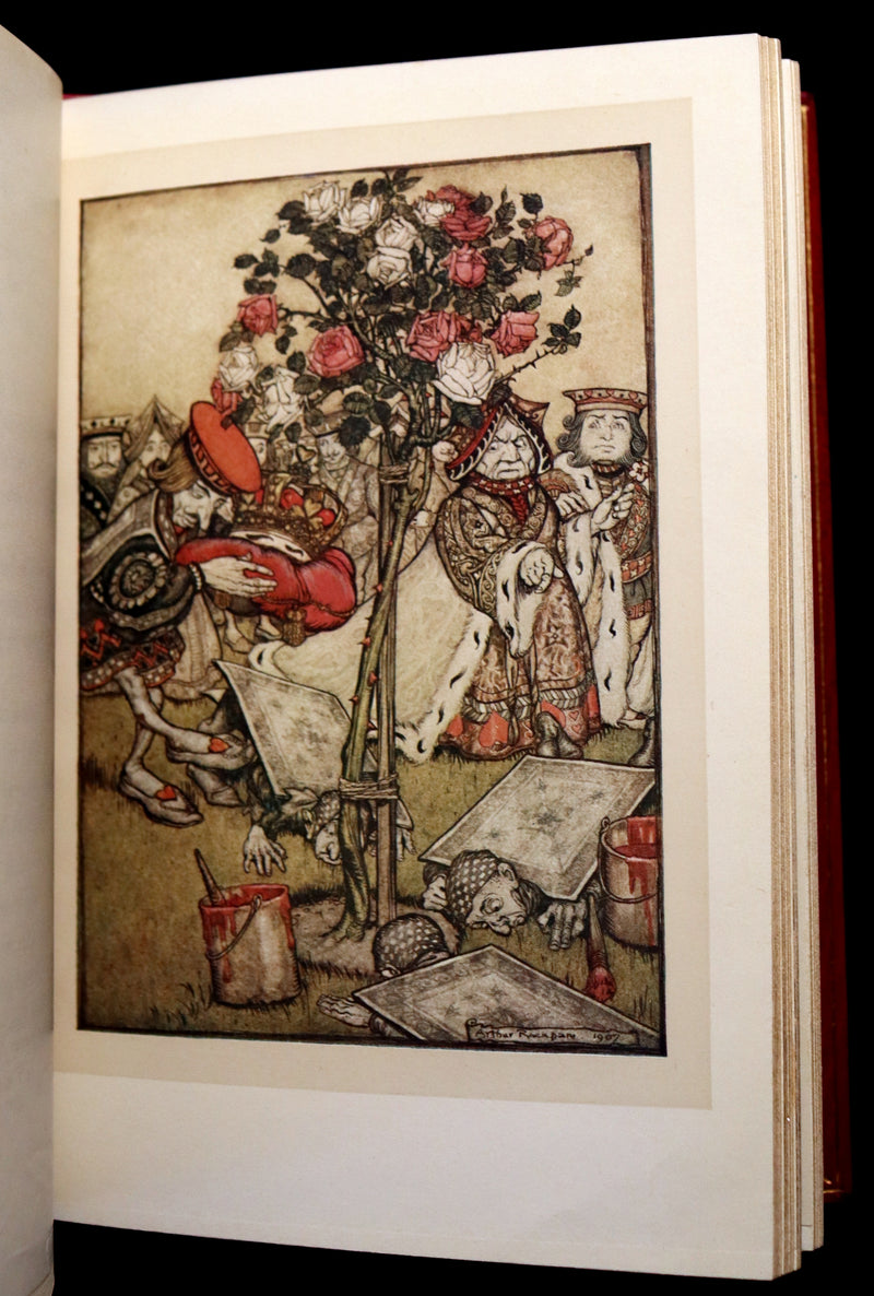 1909 Bayntun-Riviere Binding - Alice's Adventures in Wonderland, illustrated by Arthur Rackham with a poem by Austin Dobson.