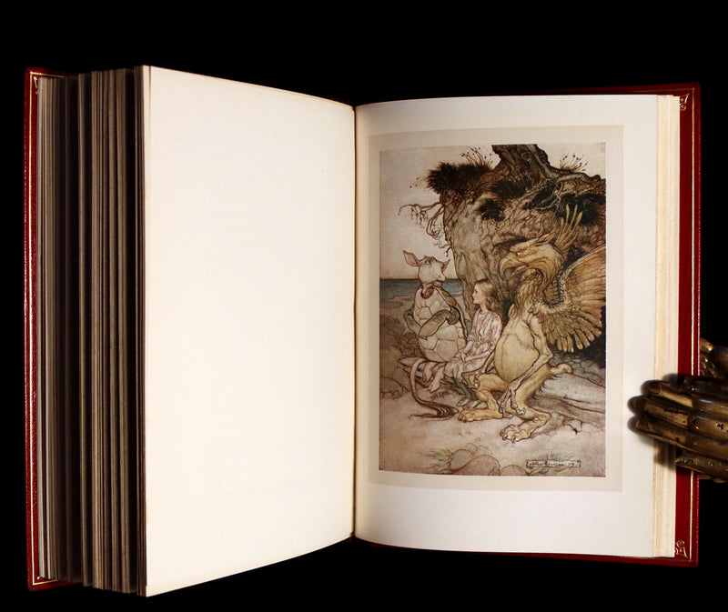 1909 Bayntun-Riviere Binding - Alice's Adventures in Wonderland, illustrated by Arthur Rackham with a poem by Austin Dobson.