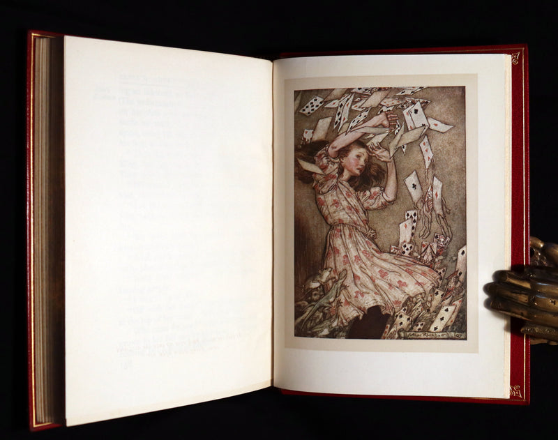 1909 Bayntun-Riviere Binding - Alice's Adventures in Wonderland, illustrated by Arthur Rackham with a poem by Austin Dobson.