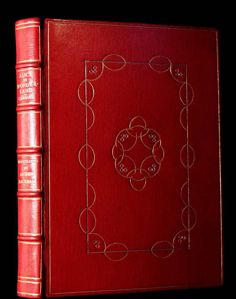 1909 Bayntun-Riviere Binding - Alice's Adventures in Wonderland, illustrated by Arthur Rackham with a poem by Austin Dobson.