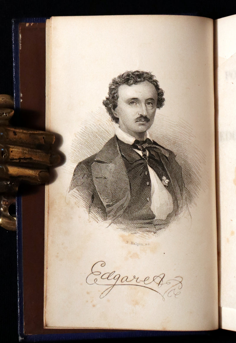 1859 Rare Book - The Poetical Works of EDGAR ALLAN POE with an Original Memoir.