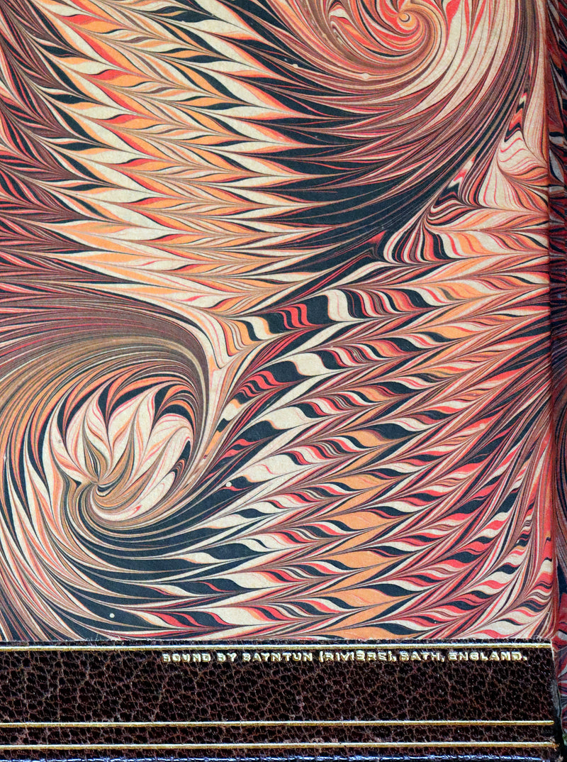 1868 Fine Bayntun-Riviere Binding - The Travels & Surprising Adventures of Baron MUNCHAUSEN. Illustrated in COLOR by Cruikshank.