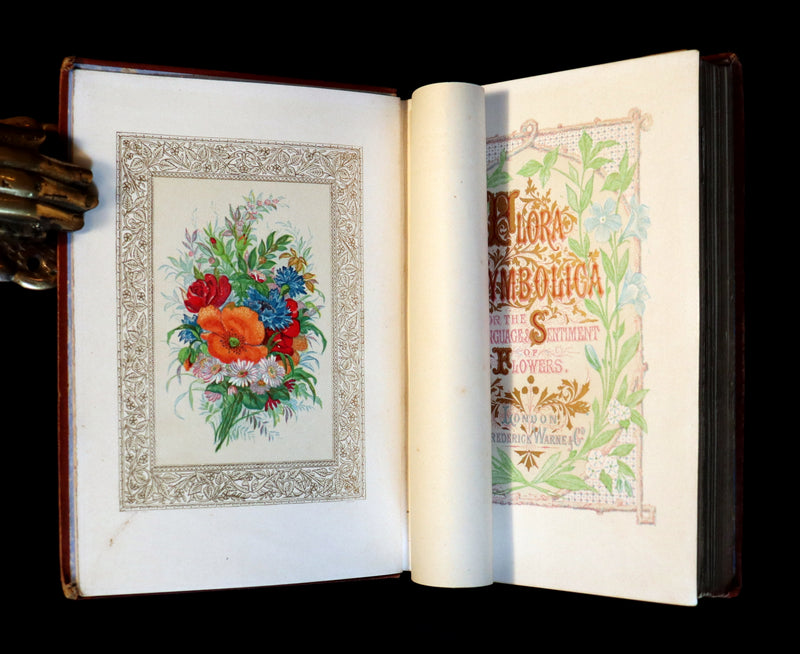 1870 Scarce Floriography Book ~ FLORA SYMBOLICA or The Language and Sentiment of Flowers by John Ingram.