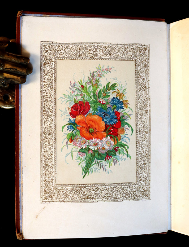 1870 Scarce Floriography Book ~ FLORA SYMBOLICA or The Language and Sentiment of Flowers by John Ingram.