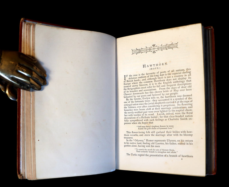 1870 Scarce Floriography Book ~ FLORA SYMBOLICA or The Language and Sentiment of Flowers by John Ingram.