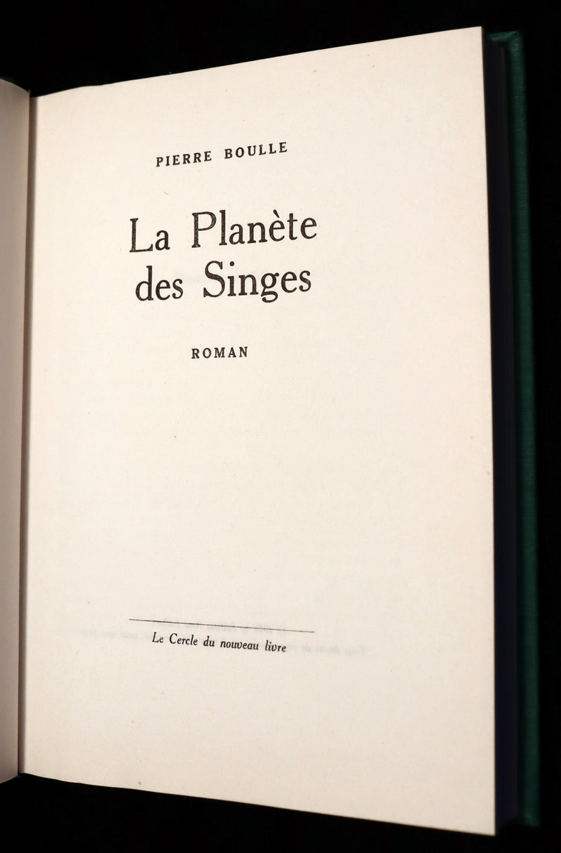 1963 Rare First Limited Edition #945 - La Planete des Singes (The Planet of the Apes) by Pierre Boulle.