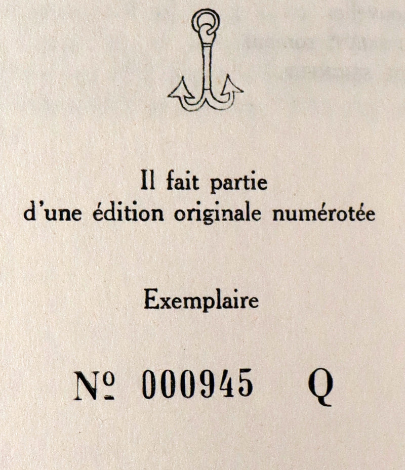 1963 Rare First Limited Edition #945 - La Planete des Singes (The Planet of the Apes) by Pierre Boulle.