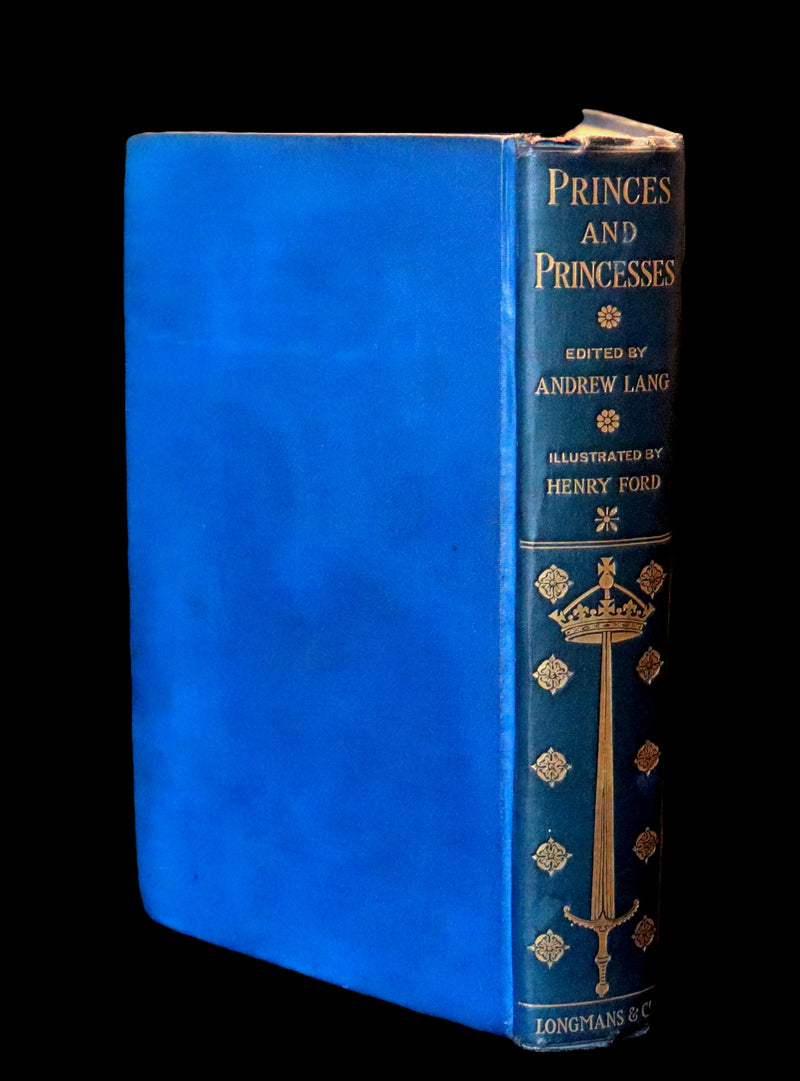 1908 Rare 1stEd Book - THE BOOK OF PRINCES & PRINCESSES by Mrs. Lang, editor Andrew Lang.