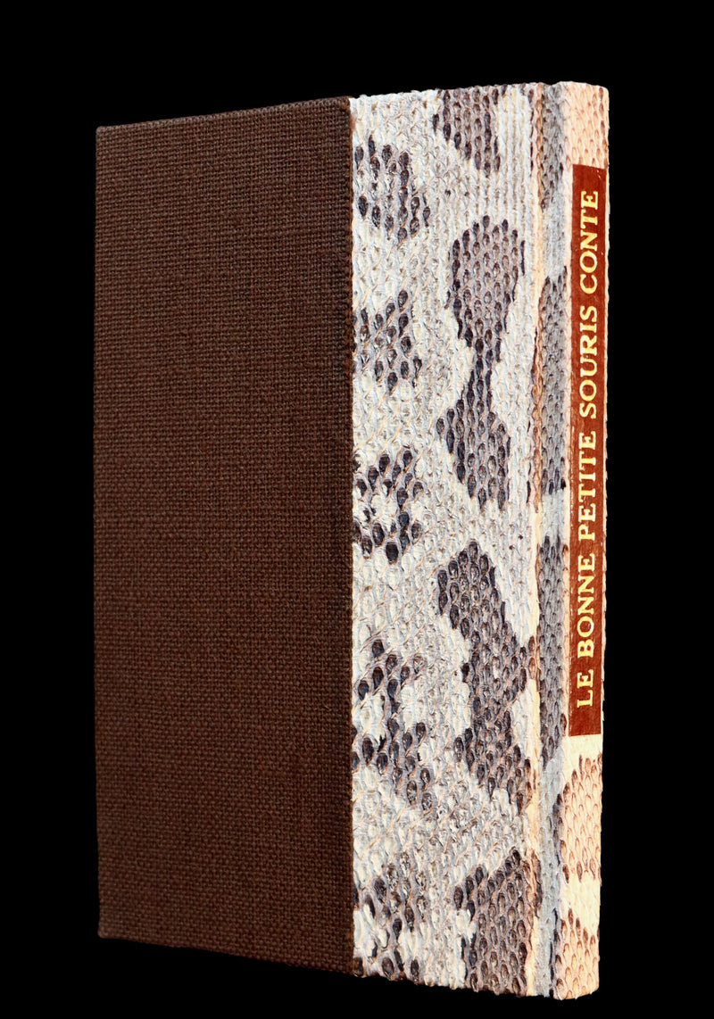 1832 Scarce half snakeskin binding by J. Franklin Mowery - Countess d'ANOIS - La Bonne petite souris - The Little Good Mouse.