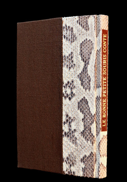 1832 Scarce half snakeskin binding by J. Franklin Mowery - Countess d'ANOIS - La Bonne petite souris - The Little Good Mouse.