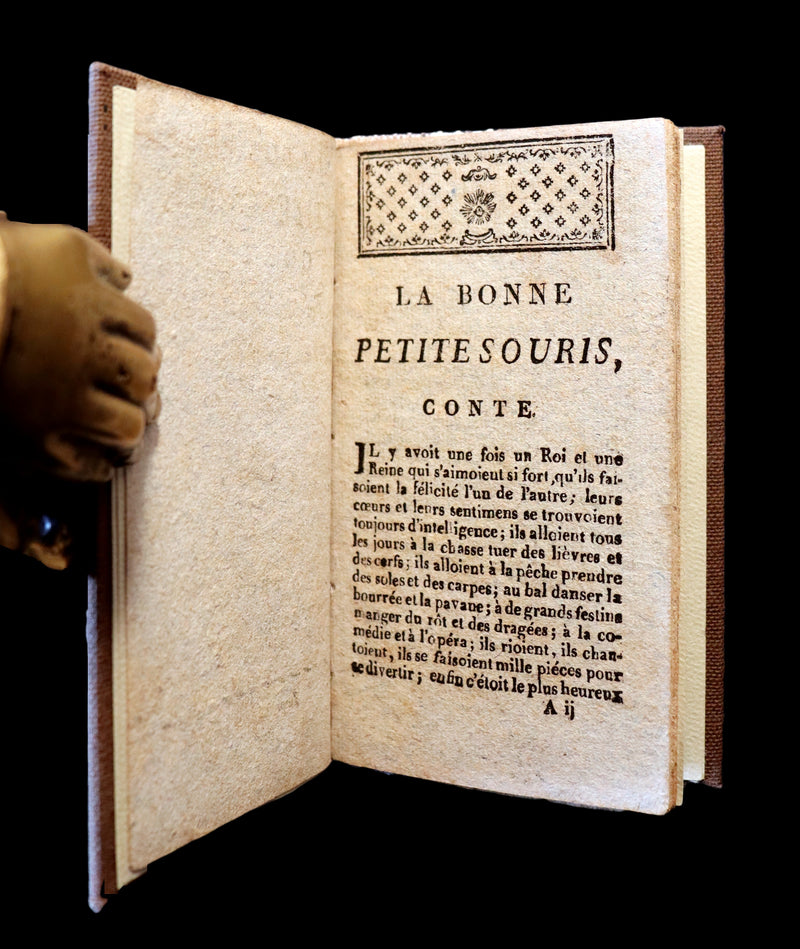 1832 Scarce half snakeskin binding by J. Franklin Mowery - Countess d'ANOIS - La Bonne petite souris - The Little Good Mouse.