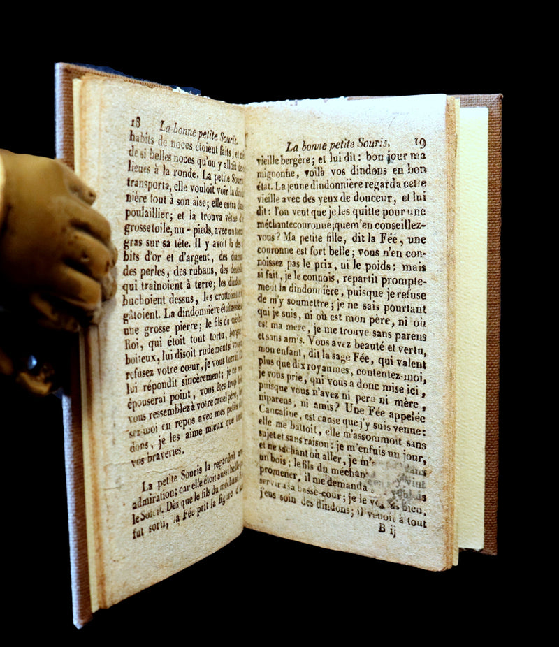 1832 Scarce half snakeskin binding by J. Franklin Mowery - Countess d'ANOIS - La Bonne petite souris - The Little Good Mouse.