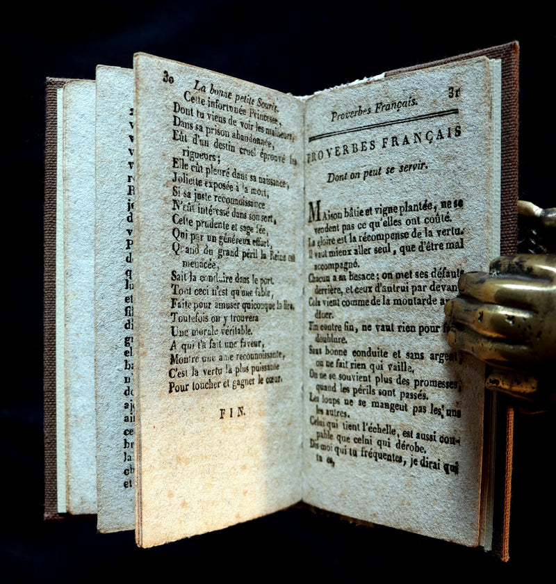 1832 Scarce half snakeskin binding by J. Franklin Mowery - Countess d'ANOIS - La Bonne petite souris - The Little Good Mouse.