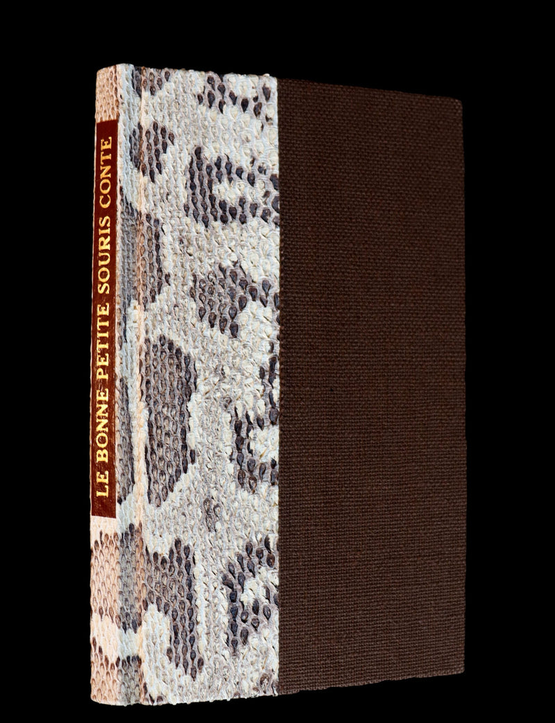 1832 Scarce half snakeskin binding by J. Franklin Mowery - Countess d'ANOIS - La Bonne petite souris - The Little Good Mouse.