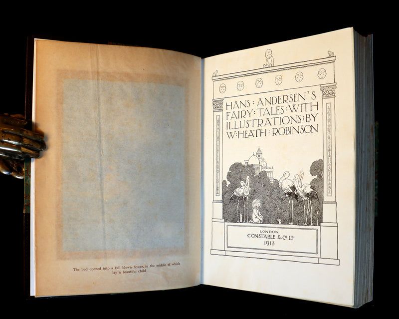 1913 Rare First Edition - Hans Andersen's Fairy Tales illustrated by W. Heath Robinson.