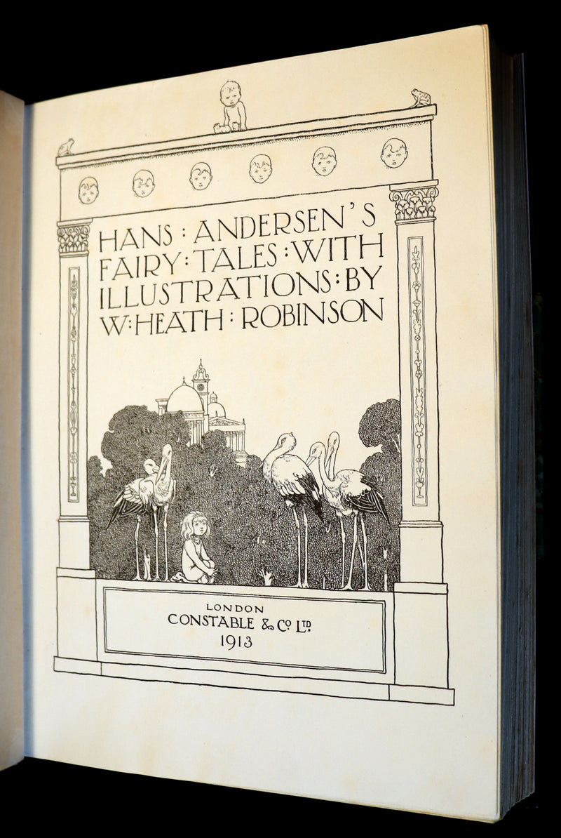 1913 Rare First Edition - Hans Andersen's Fairy Tales illustrated by W. Heath Robinson.