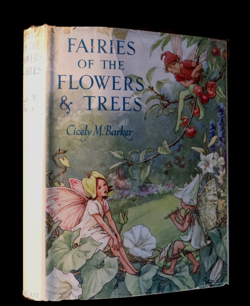 1950 Rare Cicely Mary Barker Book - FAIRIES OF THE FLOWERS AND TREES - 1st EDITION.