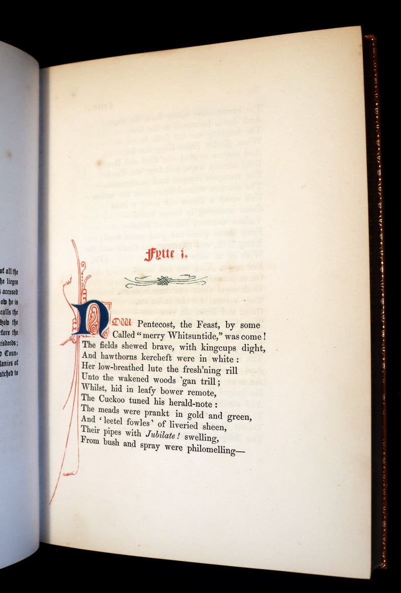 1845 Rare Book bound by the Monastery Hill bindery - REYNARD THE FOX. Medieval Fables.