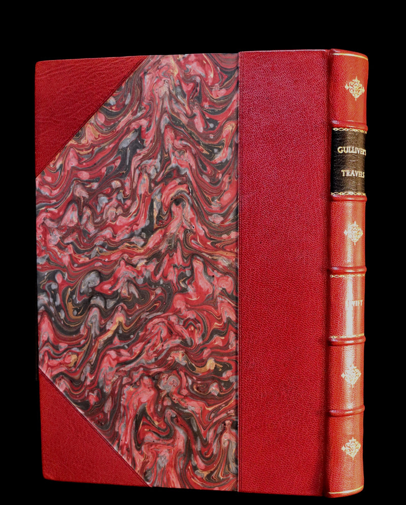 1870 Rare Victorian Book - GULLIVER's Travels Into Several Remote Nations of the World illustrated by Thomas Morten.