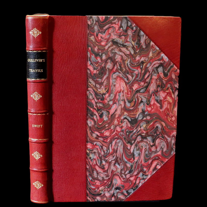 1870 Rare Victorian Book - GULLIVER's Travels Into Several Remote Nations of the World illustrated by Thomas Morten.