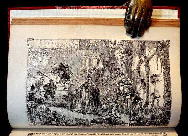 1870 Rare Victorian Book - GULLIVER's Travels Into Several Remote Nations of the World illustrated by Thomas Morten.