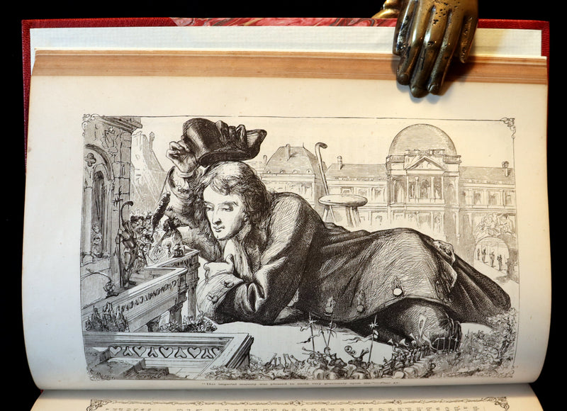 1870 Rare Victorian Book - GULLIVER's Travels Into Several Remote Nations of the World illustrated by Thomas Morten.