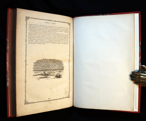 1870 Rare Victorian Book - GULLIVER's Travels Into Several Remote Nations of the World illustrated by Thomas Morten.