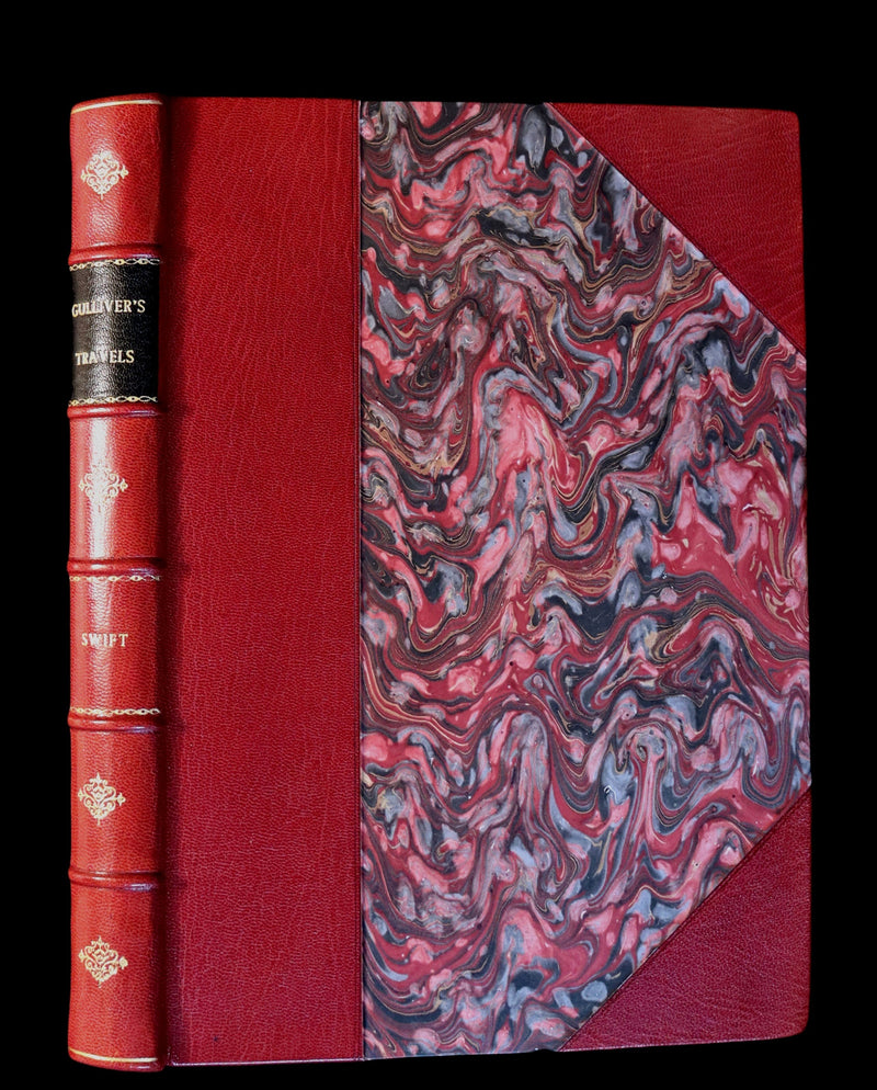 1870 Rare Victorian Book - GULLIVER's Travels Into Several Remote Nations of the World illustrated by Thomas Morten.