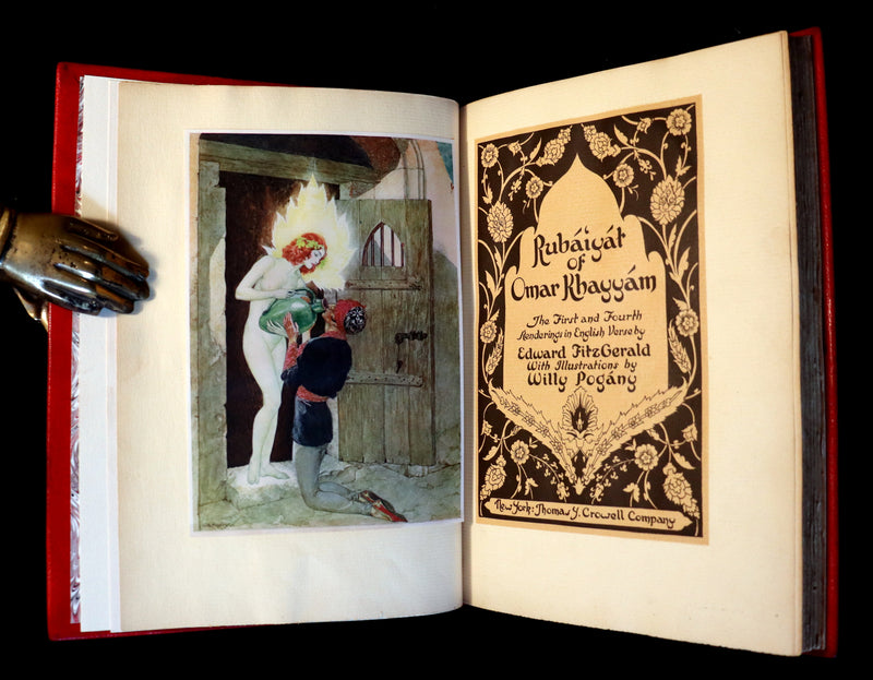 1930 Exquisite Binding - Rubaiyat of Omar Khayyam wonderfully Illustrated by Willy Pogany. 1st US EDITION.