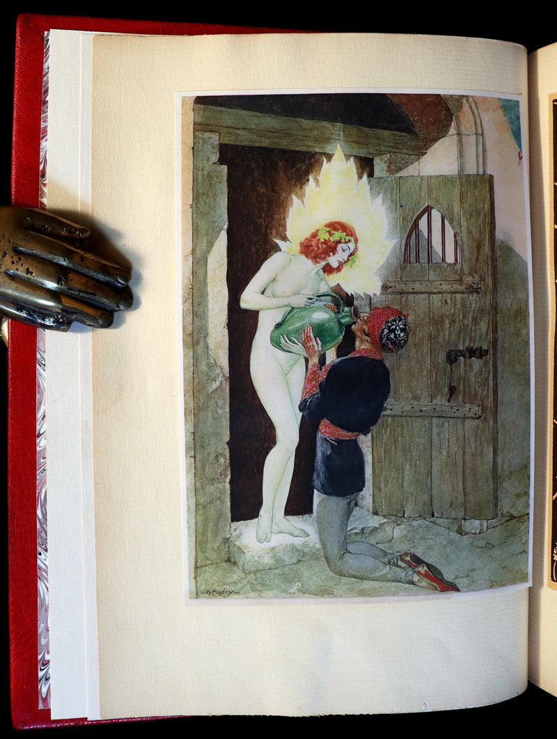 1930 Exquisite Binding - Rubaiyat of Omar Khayyam wonderfully Illustrated by Willy Pogany. 1st US EDITION.