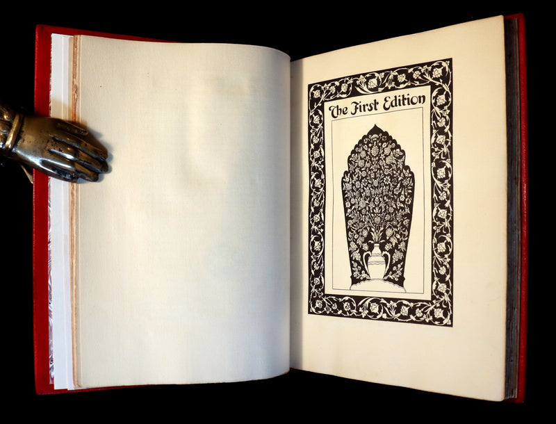 1930 Exquisite Binding - Rubaiyat of Omar Khayyam wonderfully Illustrated by Willy Pogany. 1st US EDITION.