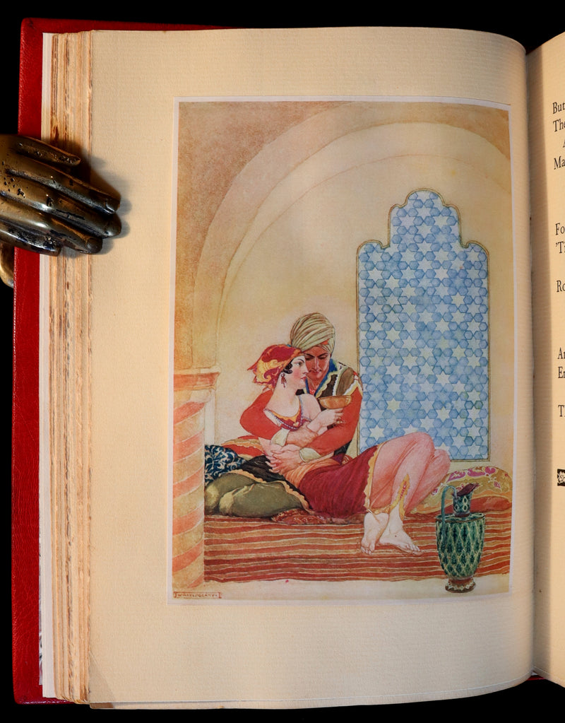 1930 Exquisite Binding - Rubaiyat of Omar Khayyam wonderfully Illustrated by Willy Pogany. 1st US EDITION.