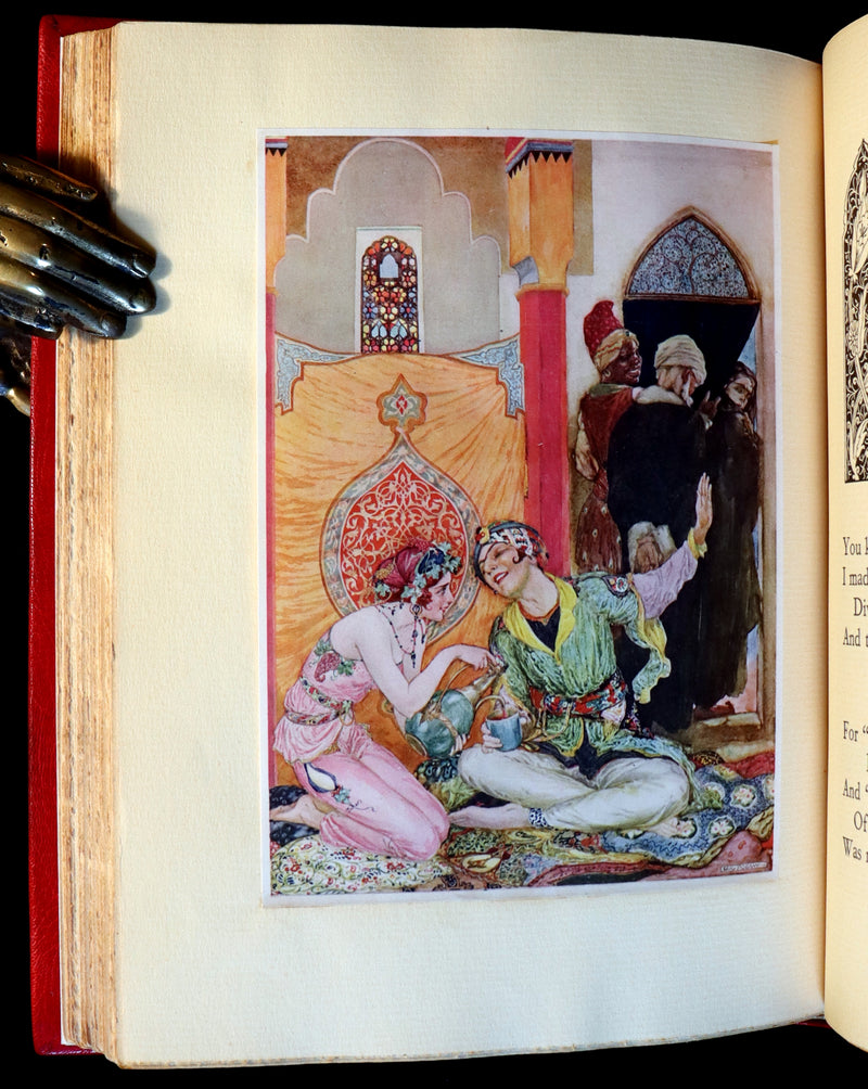 1930 Exquisite Binding - Rubaiyat of Omar Khayyam wonderfully Illustrated by Willy Pogany. 1st US EDITION.