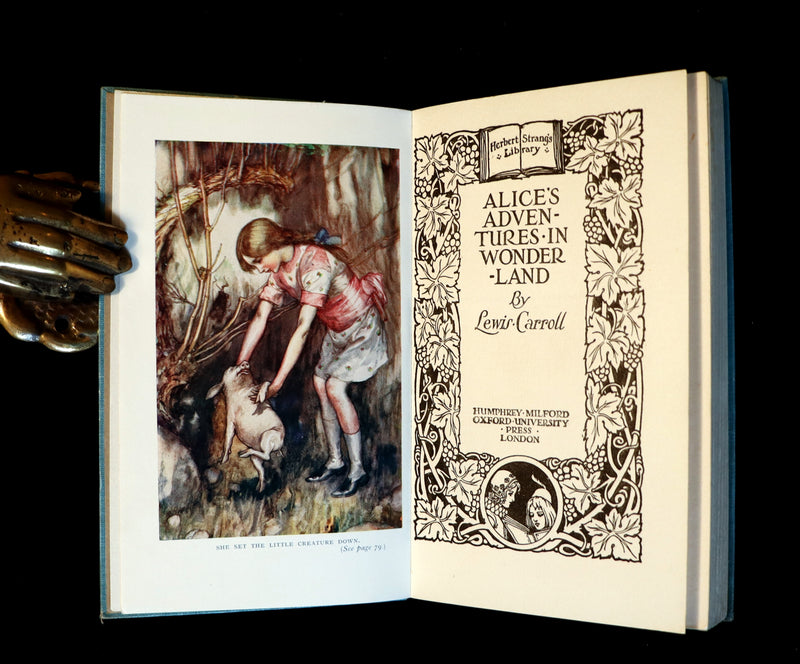1929 Rare Strang's Edition - Alice's Adventures in Wonderland by Lewis Carroll.