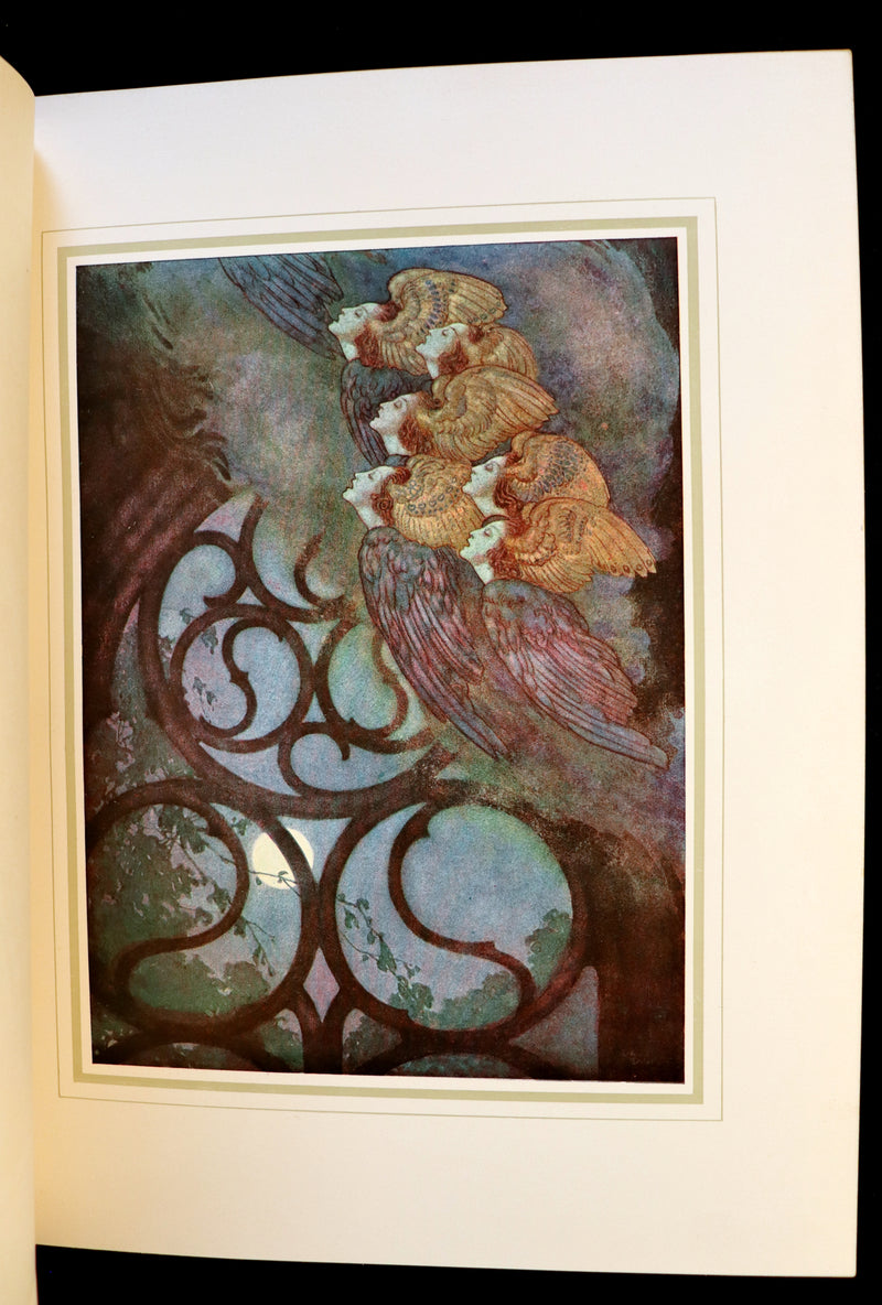 1910 First US Edition - The Poetical Works of Edgar Allan Poe Illustrated By Edmund Dulac.