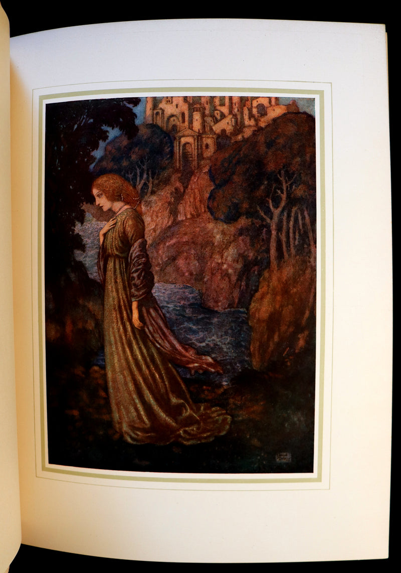 1910 First US Edition - The Poetical Works of Edgar Allan Poe Illustrated By Edmund Dulac.
