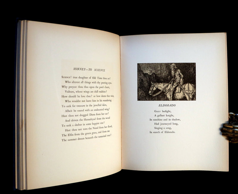1910 First US Edition - The Poetical Works of Edgar Allan Poe Illustrated By Edmund Dulac.