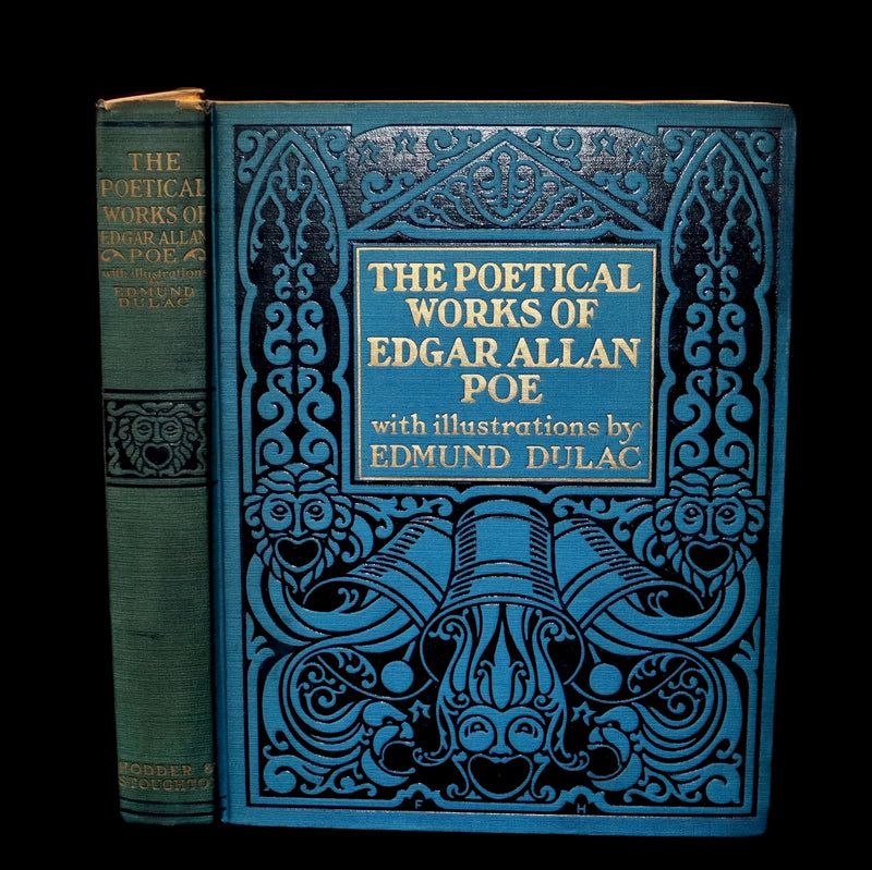 1910 First US Edition - The Poetical Works of Edgar Allan Poe Illustrated By Edmund Dulac.