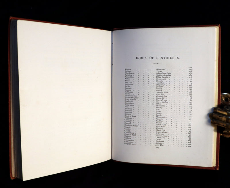 1870 Rare Victorian Floriography Book ~ The Language of Flowers or Floral Emblems by R. Tyas.