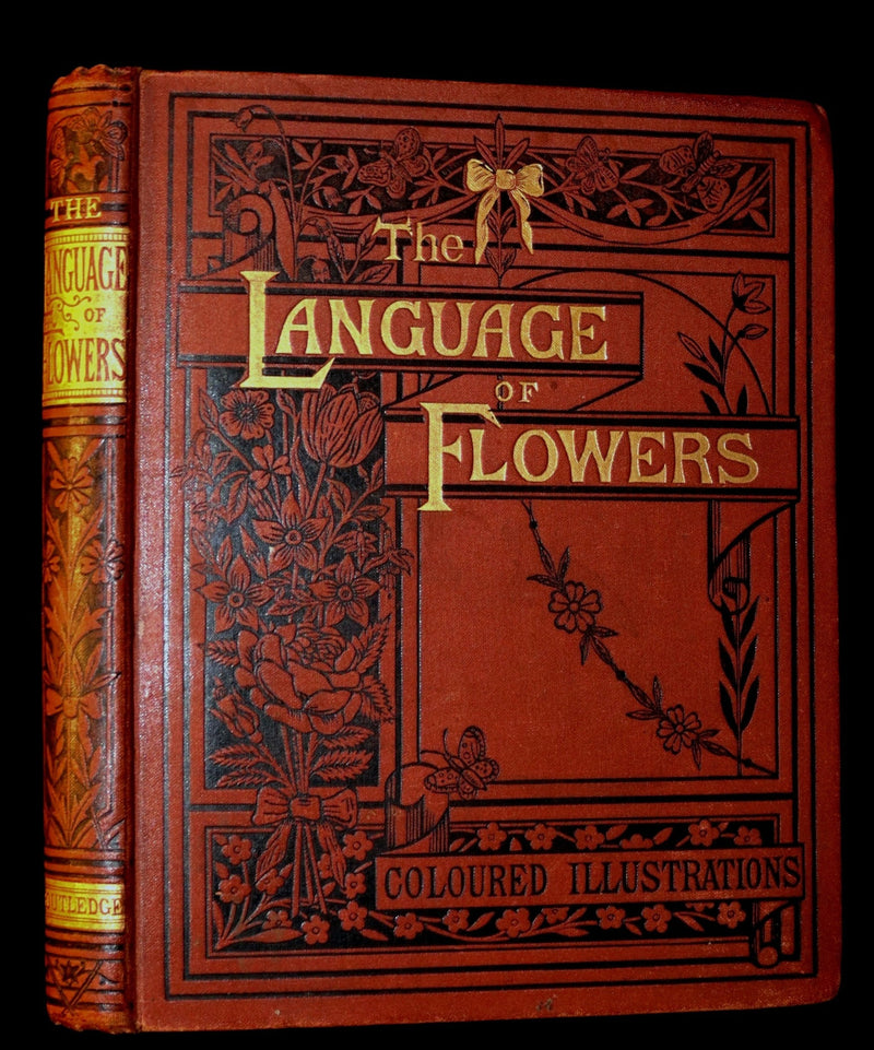 1870 Rare Victorian Floriography Book ~ The Language of Flowers or Floral Emblems by R. Tyas.