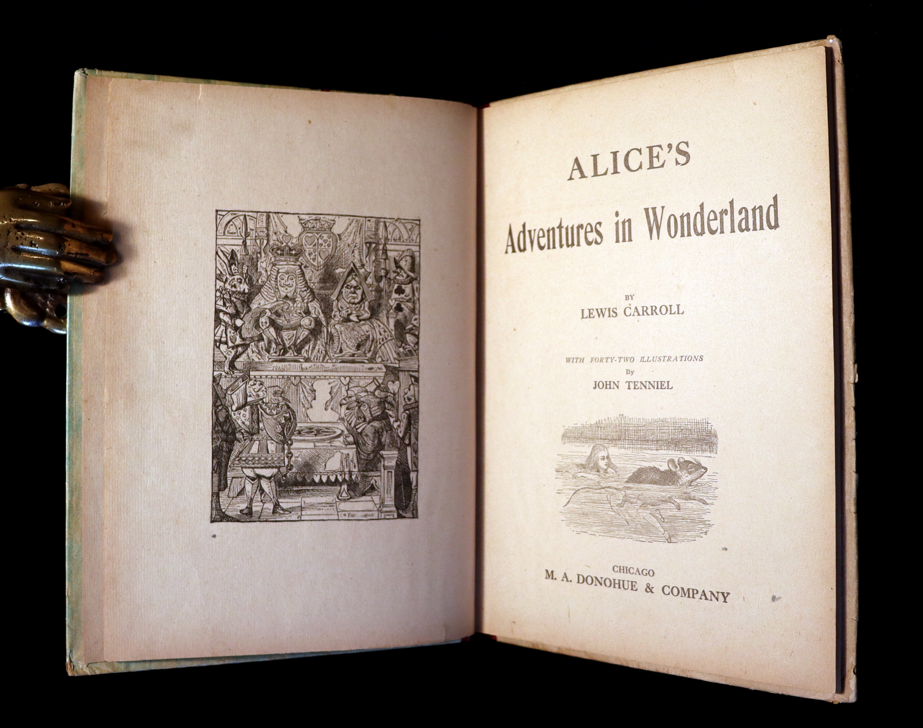 1900 Rare Book - Alice's Adventures in Wonderland by Lewis Carroll