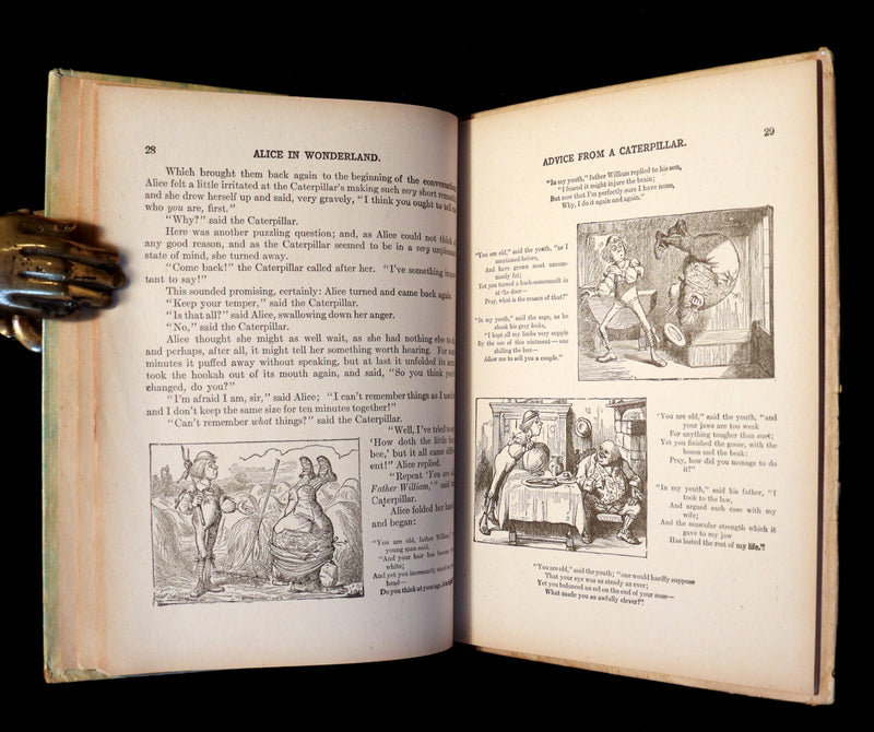 1900 Rare Book - Alice's Adventures in Wonderland by Lewis Carroll published by Donohue.