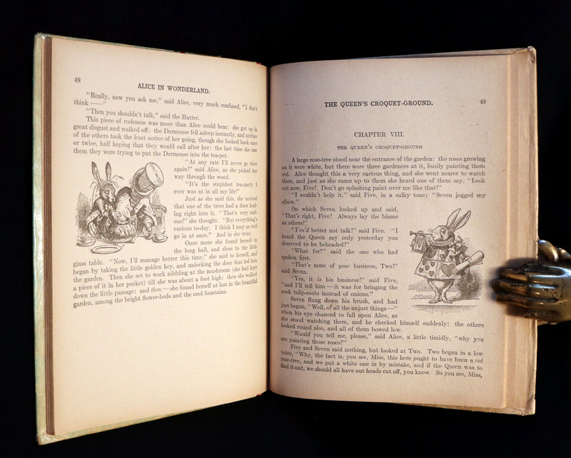 1900 Rare Book - Alice's Adventures in Wonderland by Lewis Carroll published by Donohue.